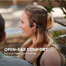 AfterShokz OpenMove Wireless Bone Conduction Open-Ear Bluetooth Waterproof Sports Headphones Blue