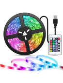 5m 10m RGB led strip 5050 USB 5V Smart 24keys Remote or APP Bluetooth Control music sync house room party TV led strip light