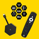BuzzTV HD5 4GB RAM - 32 GB Storage Android 11 TV Box | 4K Streaming Dongle Device Quad-Core Processor Dual-Band Wi-Fi Bluetooth 5 Voice Remote Control