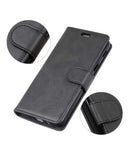 Premium Luxury Magnetic Leather Flip Wallet Case for Samsung S22  Pro black, brown