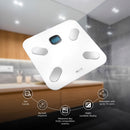 nexxt Smart Home Wifi Body Scale Up To 10 User Profiles Tempered Glass Digital Display 3 AAA Batteries