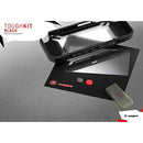 Tough Kit - Accessory Set Including Rubber Hard Case H9 Glass Protector Cleaning Cloth Thumb Grips Game Hard Case For Nintendo Switch - Black - Nintendo Switch