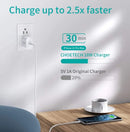 Q5004 CHOETECH PD Fast Type C Wall Charger 20W Compatible IPhone 12 Pro Max/12 Mini/11 Pro Max