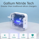 USB C Charger PD 100W GaN Dual USB Type C Charger For MacBook