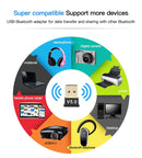 USB 4.0 Bluetooth Adapter Wireless Dongle High Speed CSR for PC Windows Computer